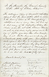 Petition for Labor Commissioner, 1863