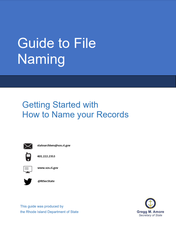 Guide to File Naming