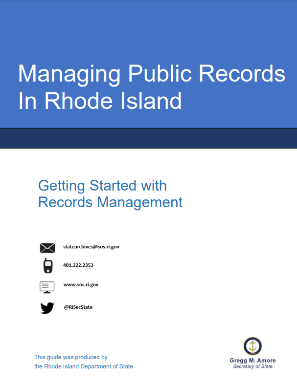 Managing Public Records in Rhode Island